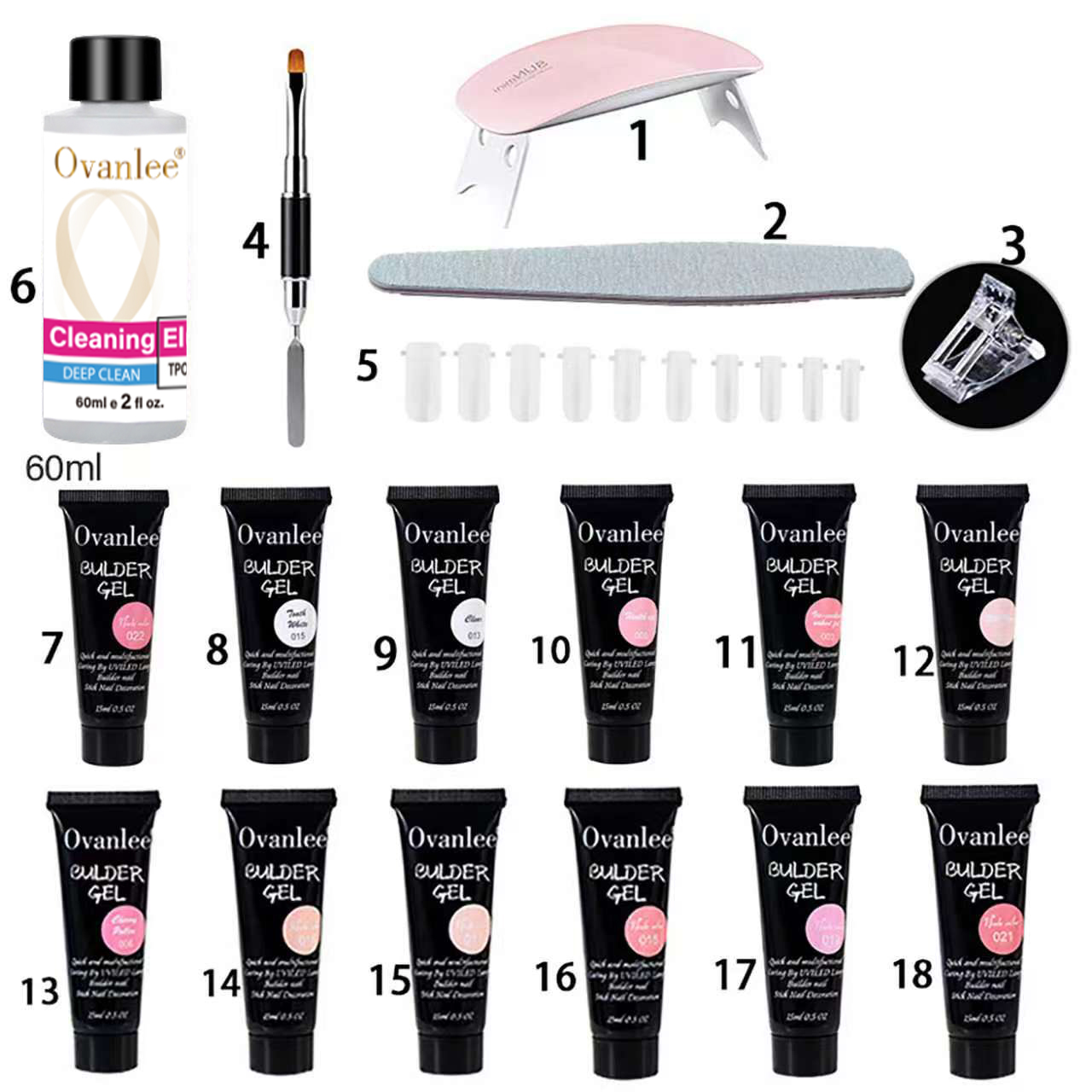 Nail Art Ombre - Kit de Início para Extensão de