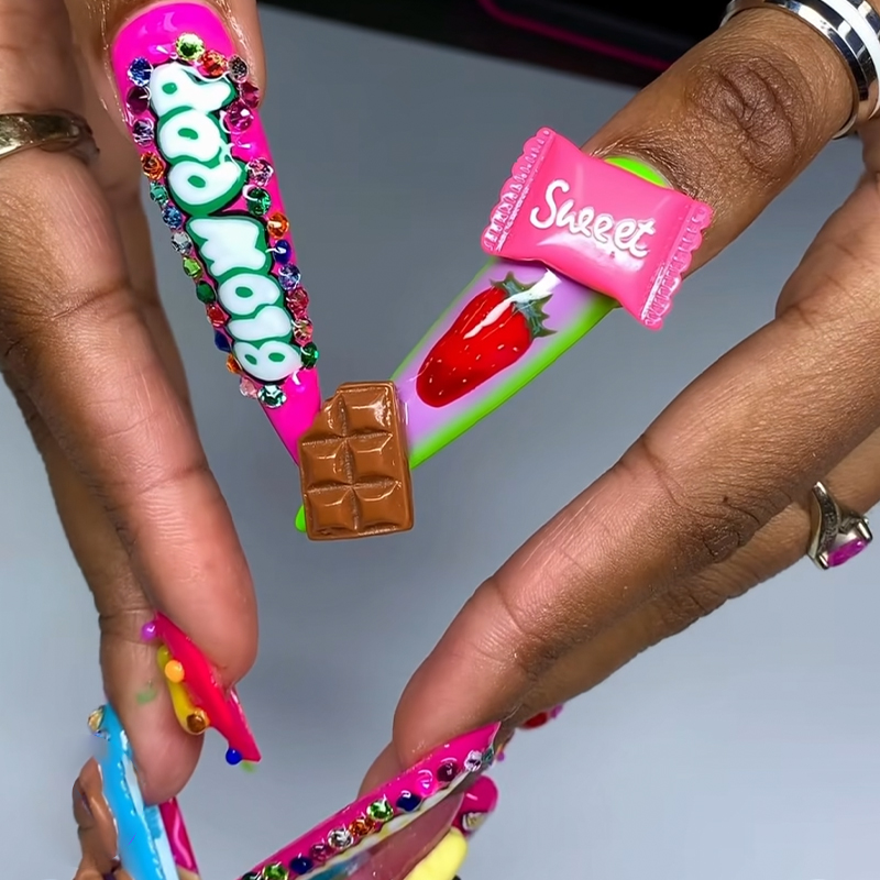 30 pçs engraçado dos desenhos  - Nail Art Valentines Day avaliação e preço