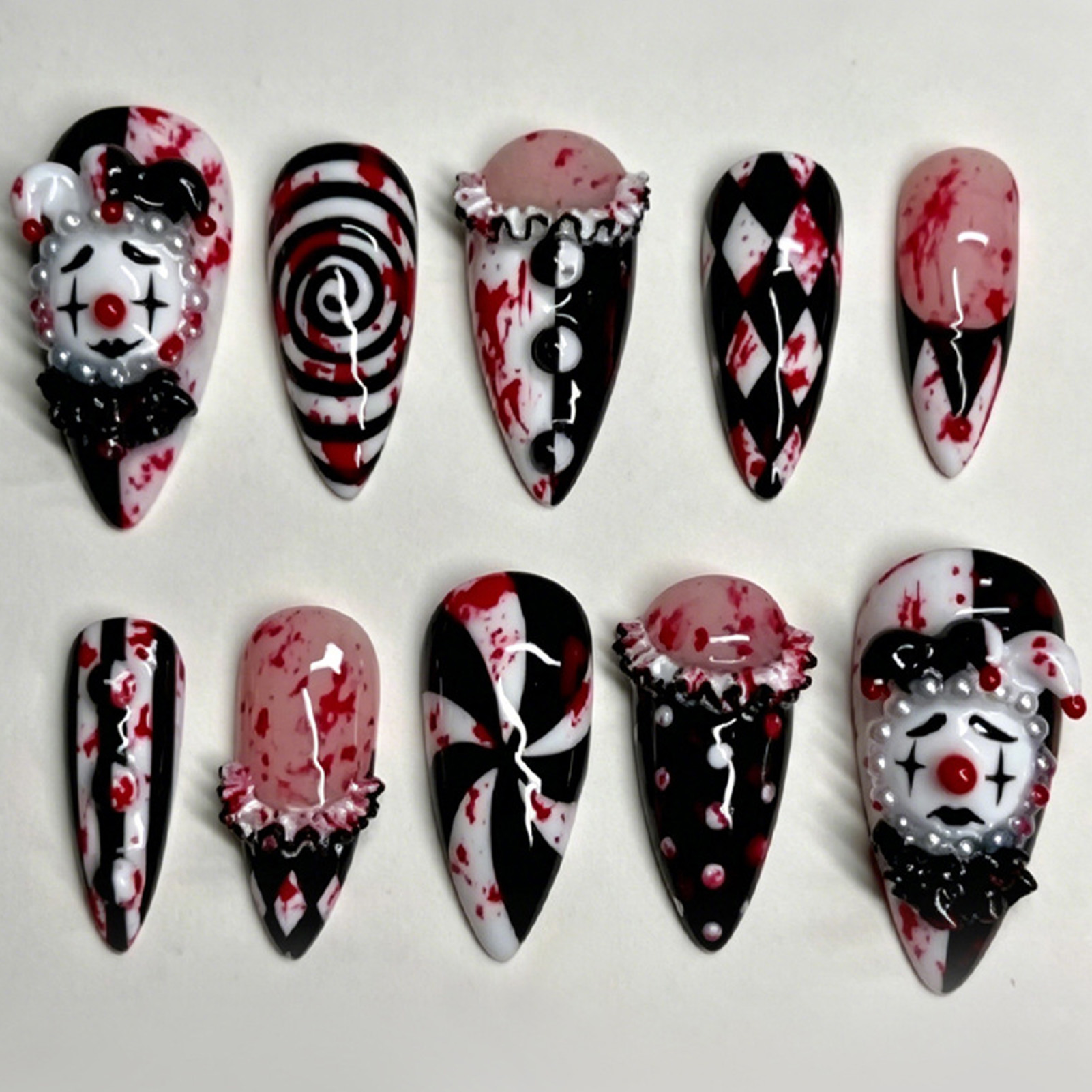 30 peças de Unhas Postiças Eng - Nail Art Press On avaliação e preço