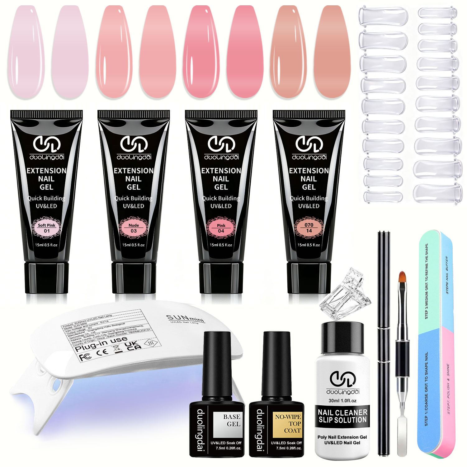 Duolingdai Gel de Extensão de  - Nail Art Ombre avaliação e preço
