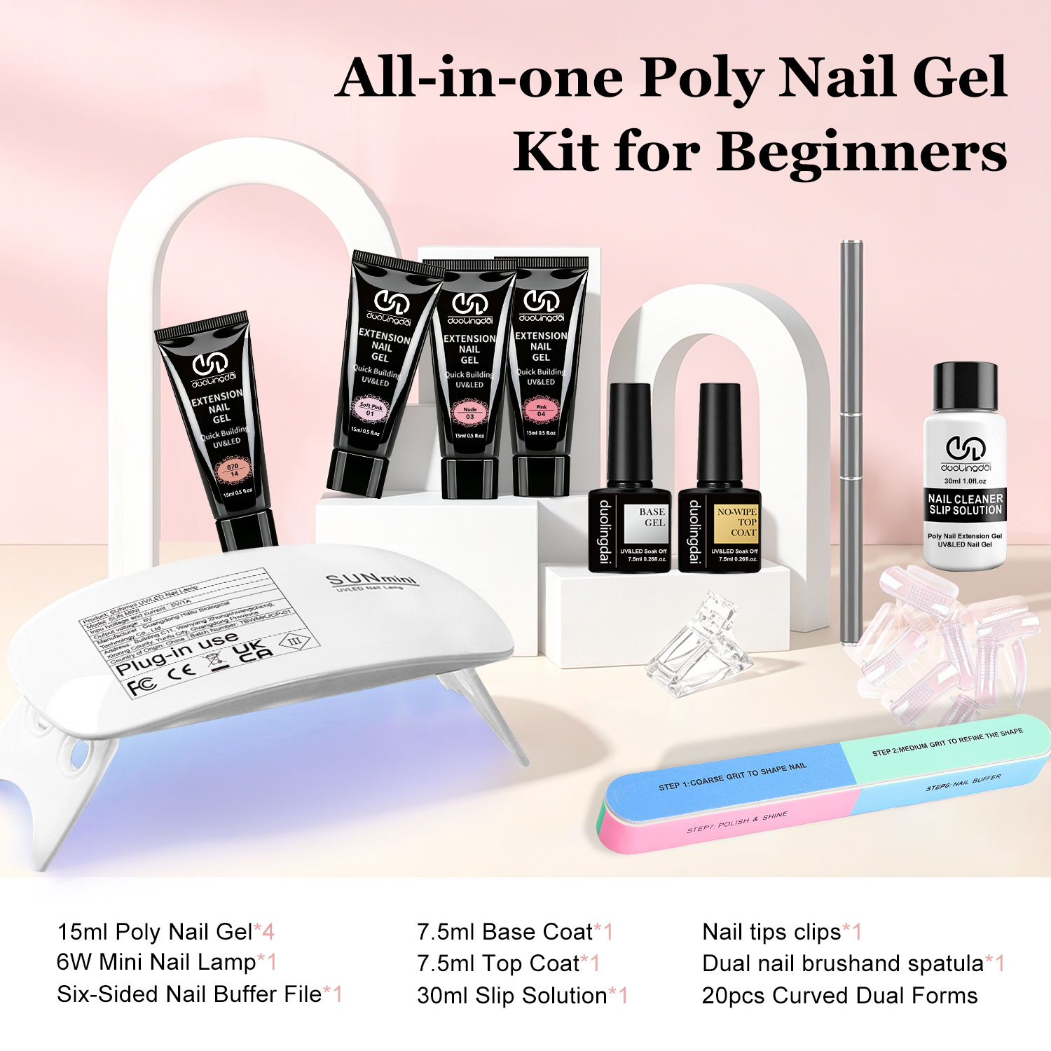 Duolingdai Gel de Extensão de  - Nail Art Ombre avaliação e preço