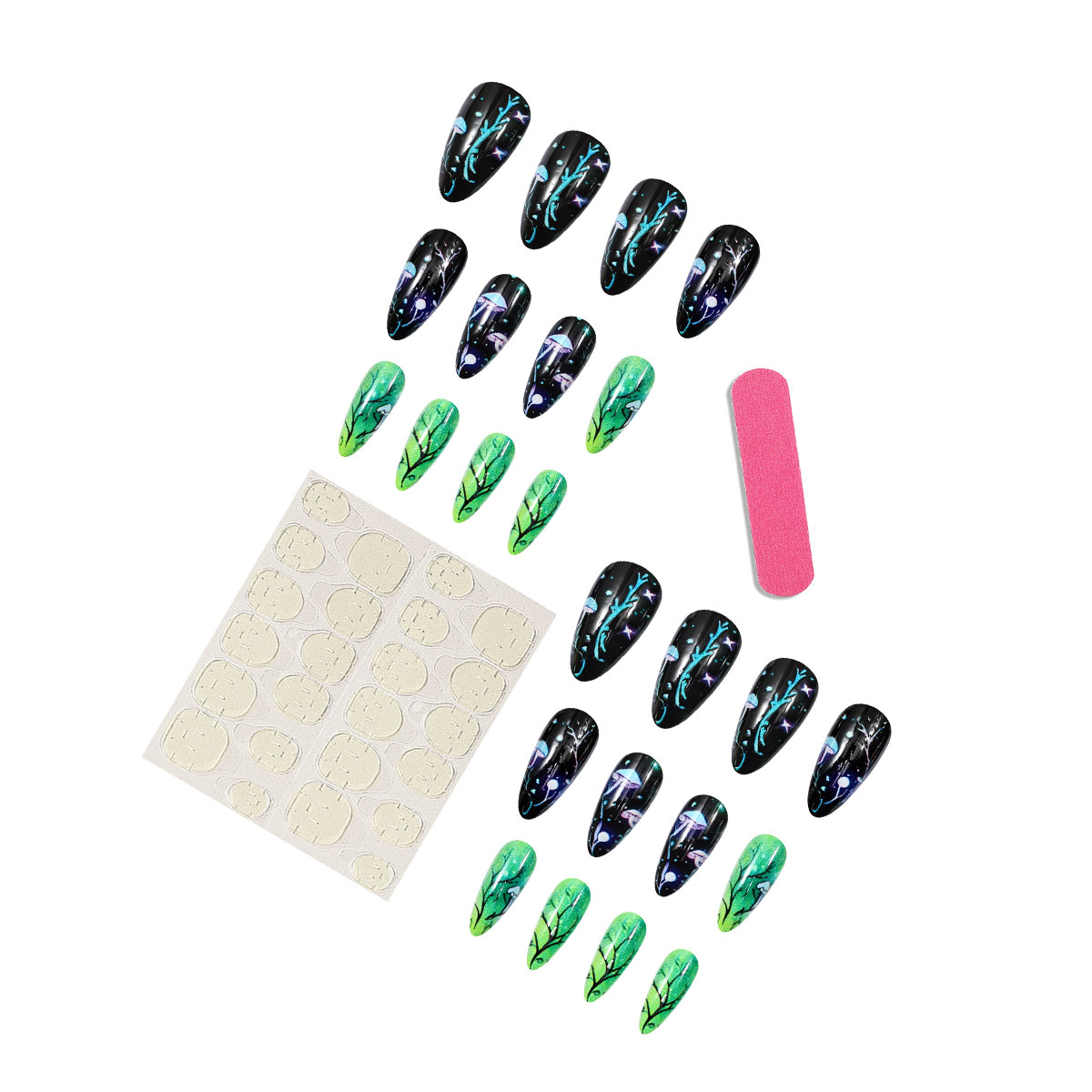 Imprensa de amêndoa em unhas c - Nail Art Press On avaliação e preço